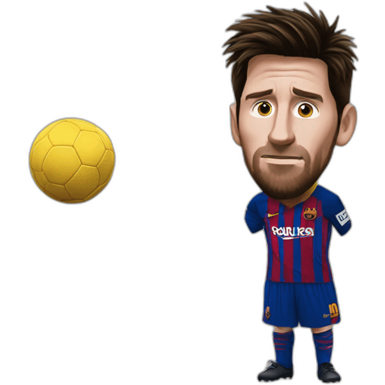 messi doubting emoji