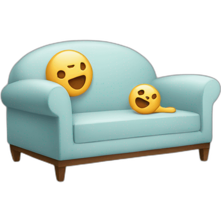 Chat sur un canapé emoji