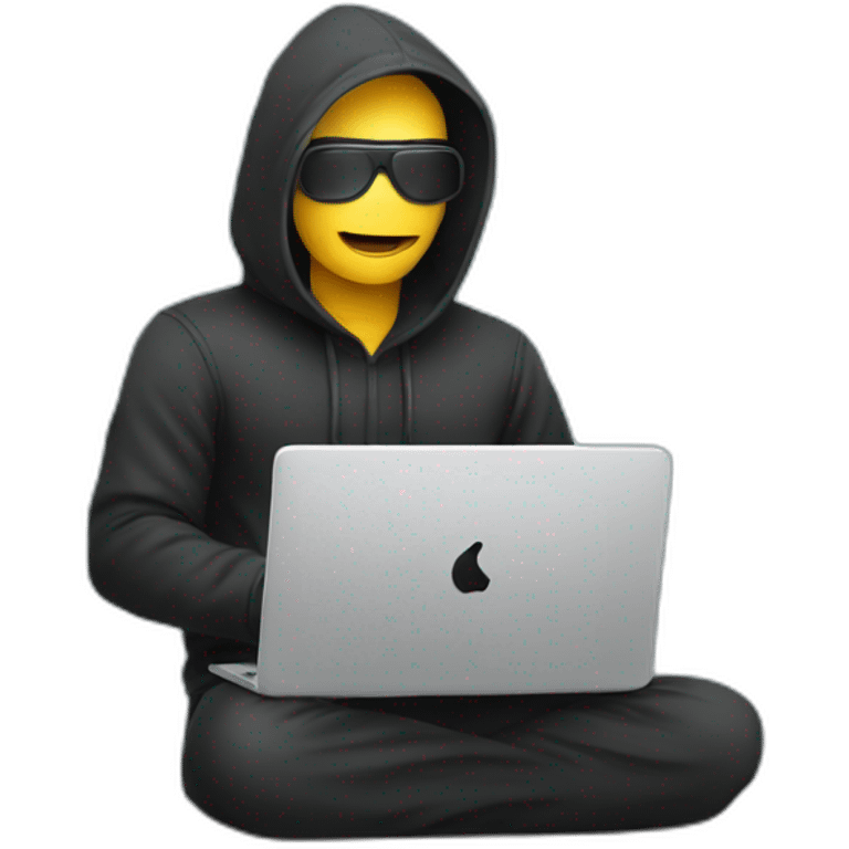 Hacker with laptop emoji