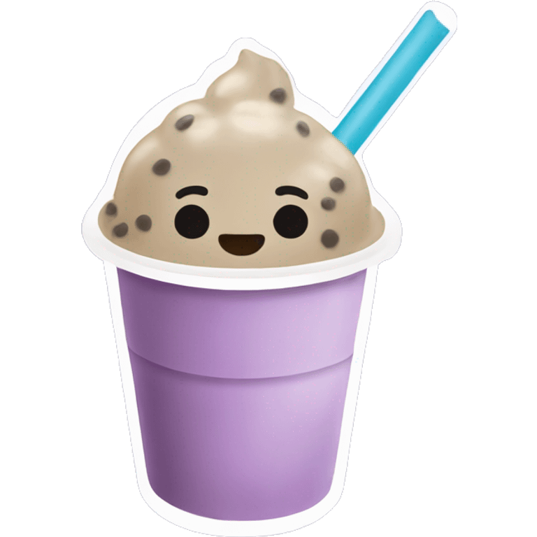 taro bubble tea  emoji