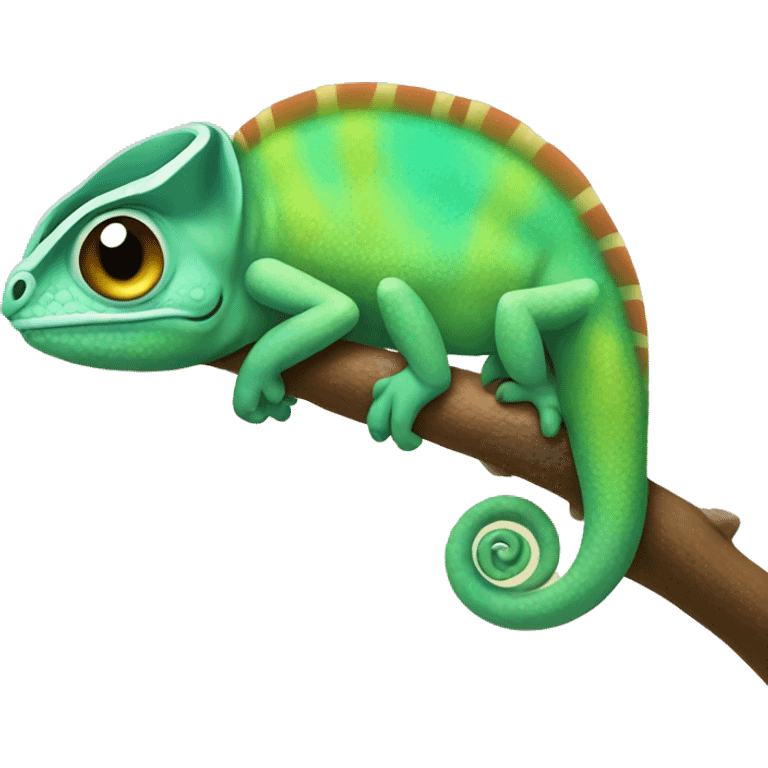 Chameleon holding like emoji  emoji