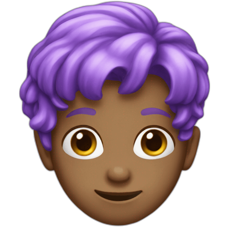 Singe violet emoji