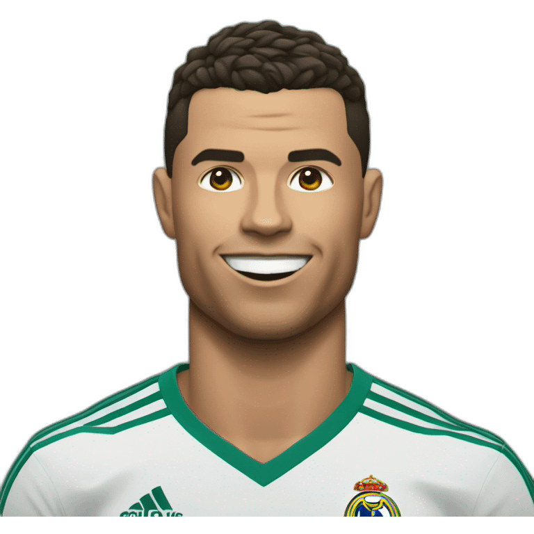 Ronaldo qui fait un siuuuu emoji