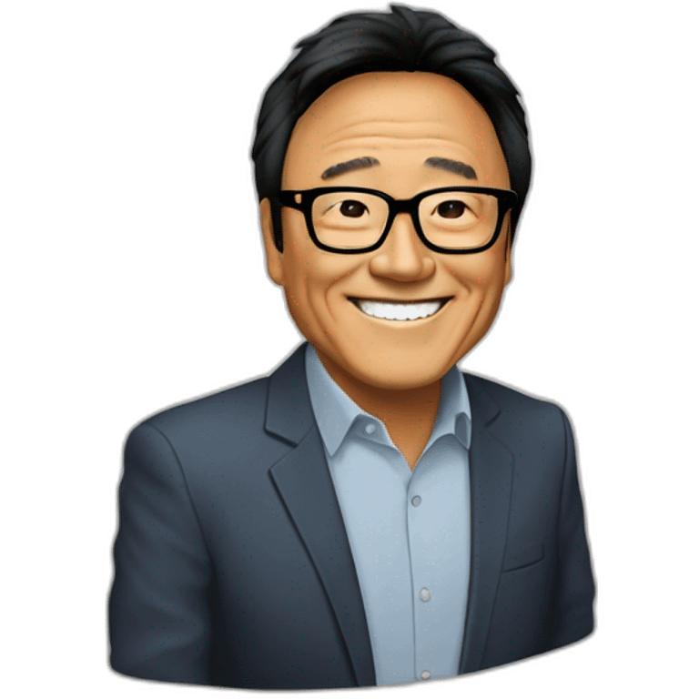 Robert Kiyosaki in glasses emoji