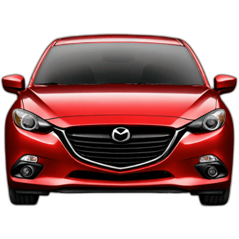 old looking 2014 mazda3 hatch red emoji