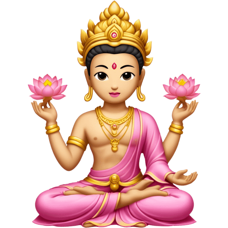 gold pink Bodhisattva  emoji