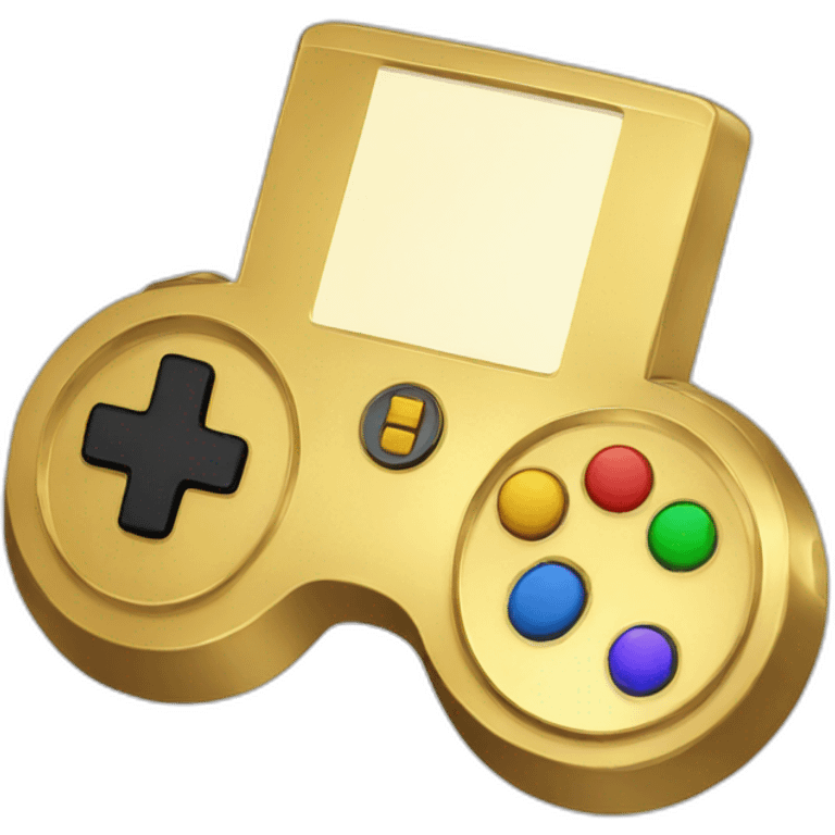 Gold game pad  emoji