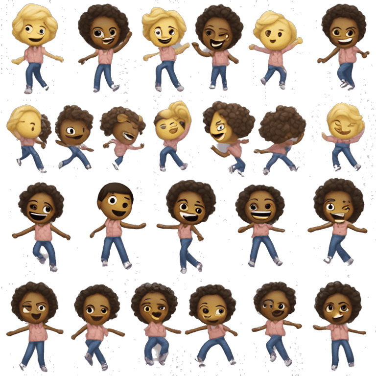 Create a gender inclusive emoji for line dancing or the nutbush dance emoji