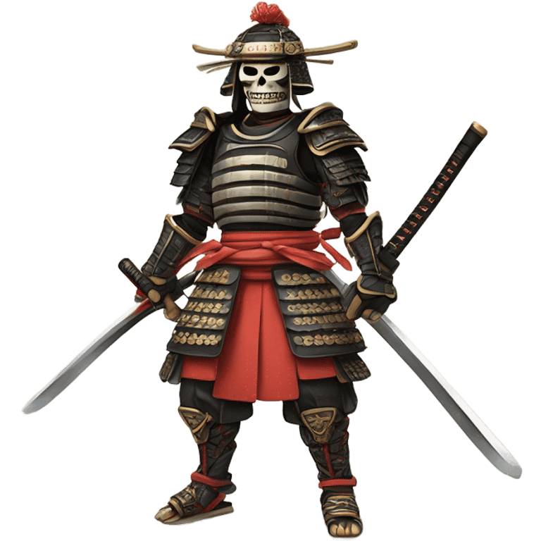 Samurai with skeleton armor  emoji