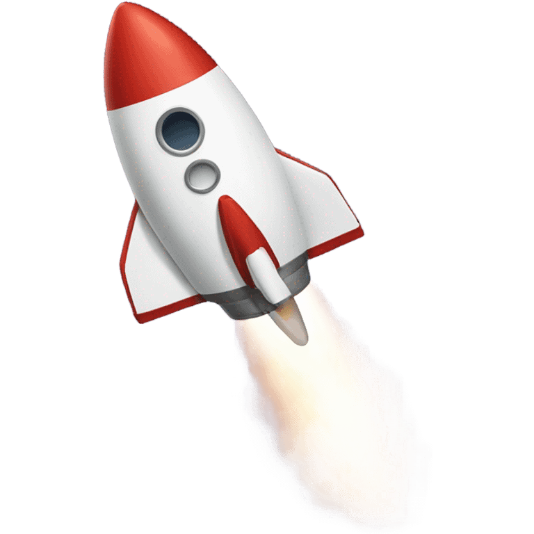 A rocket flying up emoji