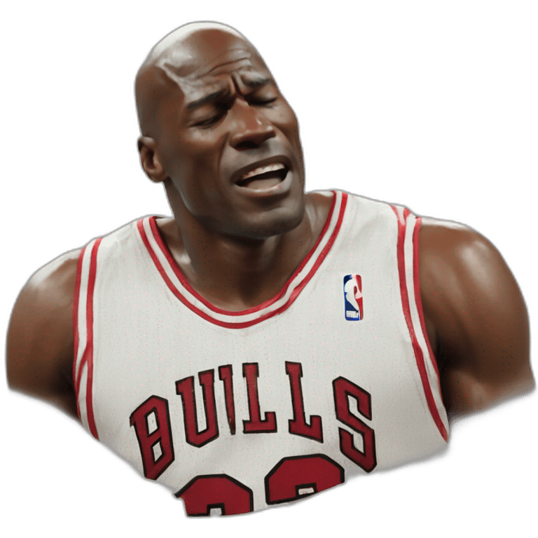 Crying michael Jordan emoji