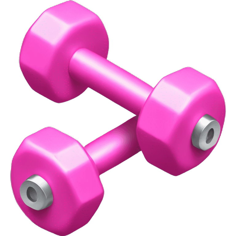 Pink dumbbell emoji