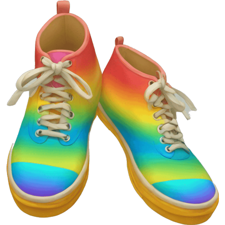 Rainbow shoes emoji