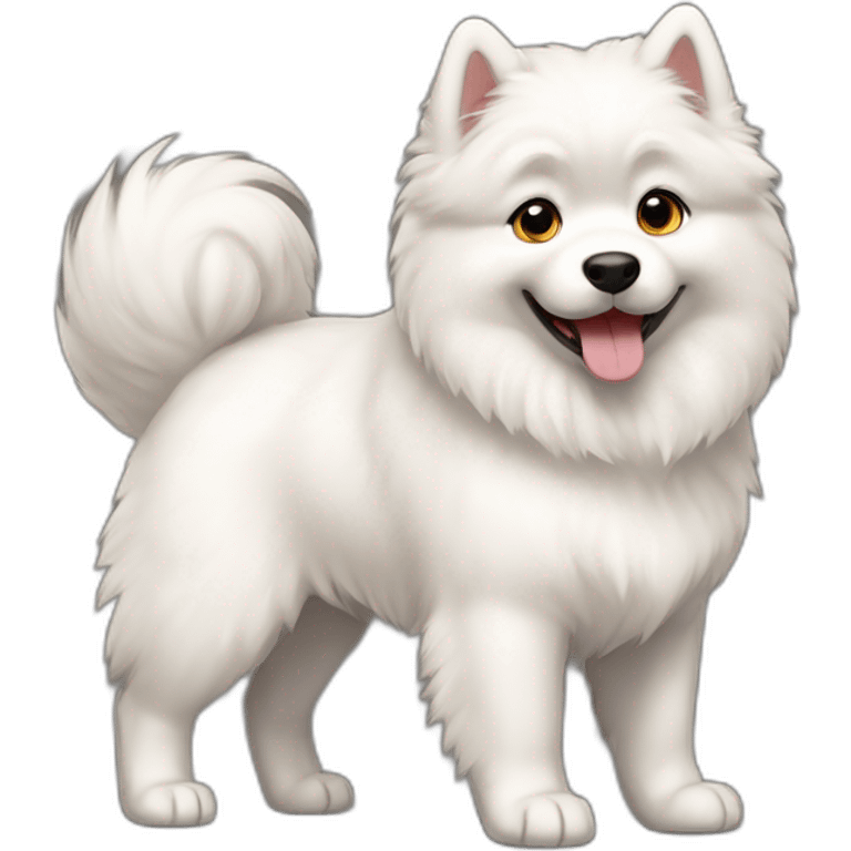 samoyed puppy full body emoji