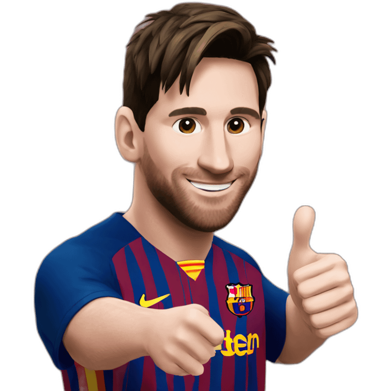 Messi-thumb-up emoji