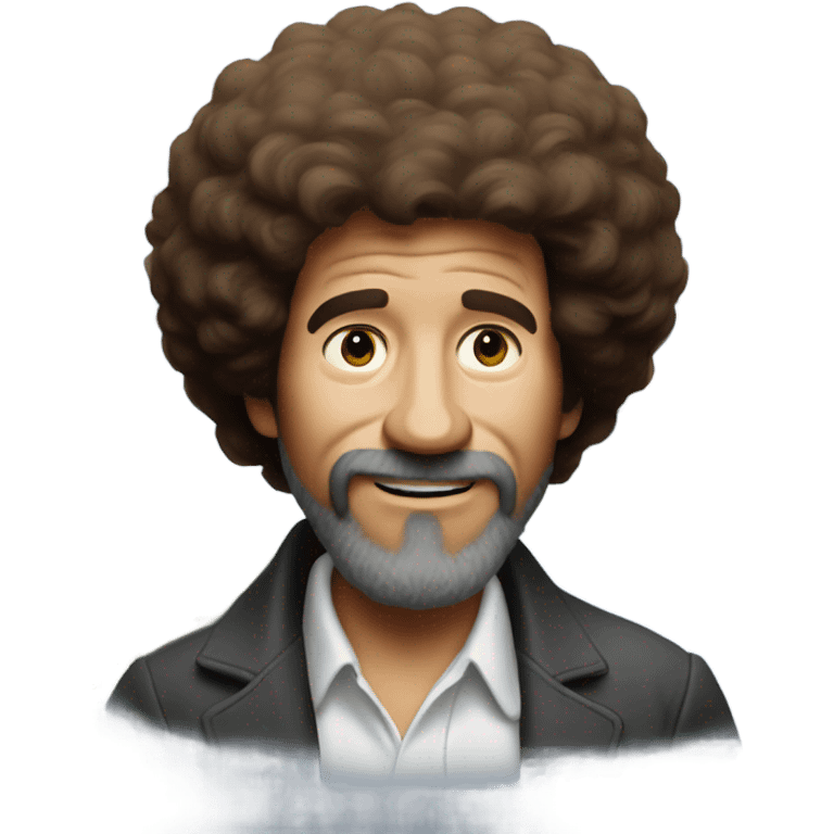 bob ross with painting emoji