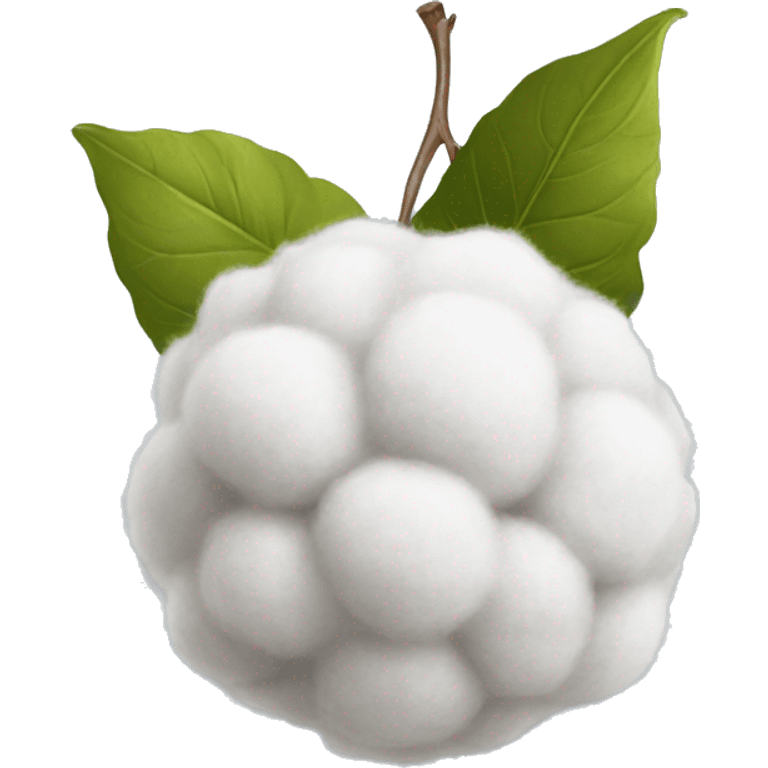 a ball of cotton emoji