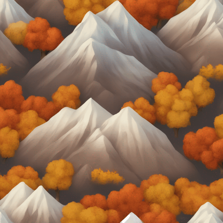 autumn mountain emoji