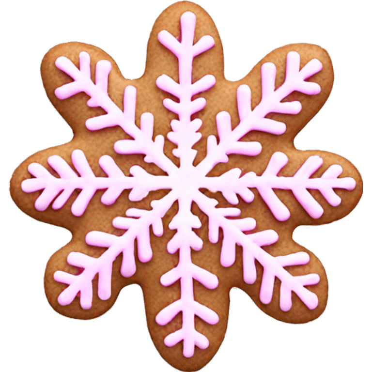 pink snowflake cookie  emoji