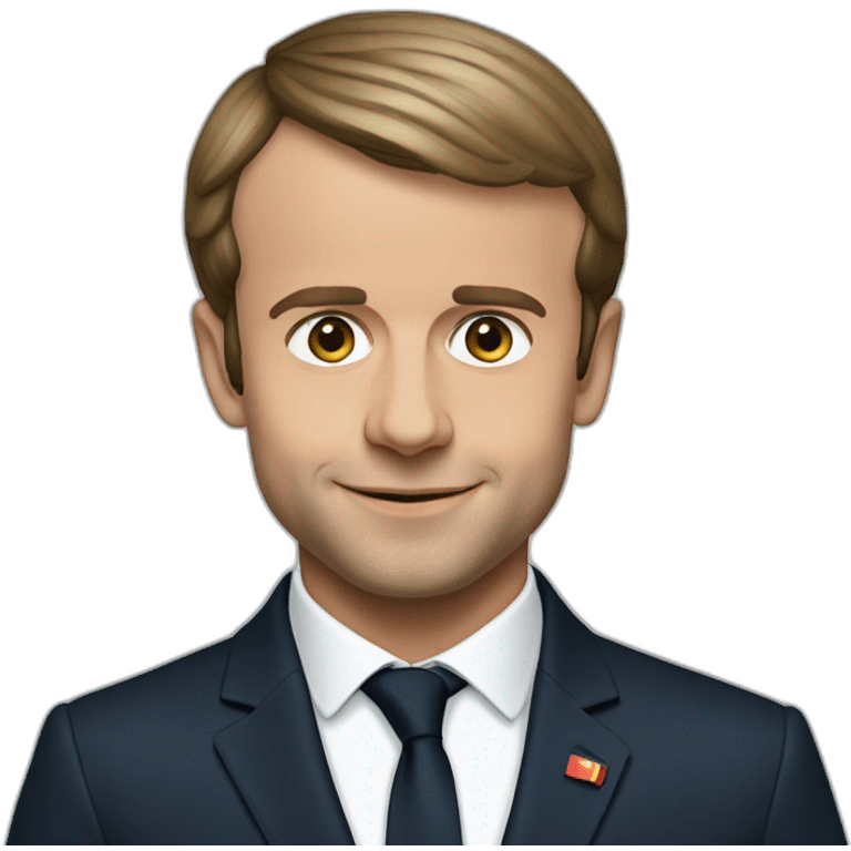 Emmanuel Macron young emoji