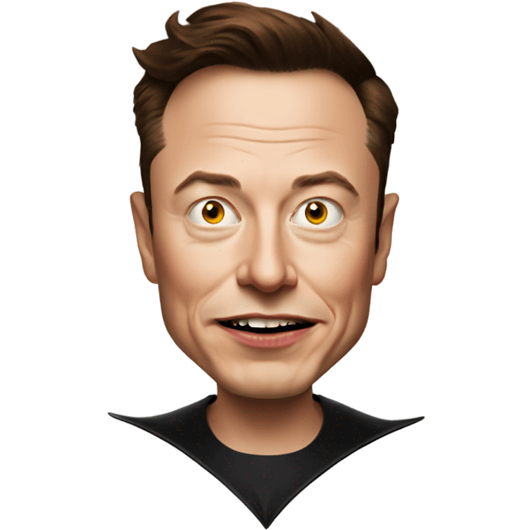 Elon musk as a devil emoji