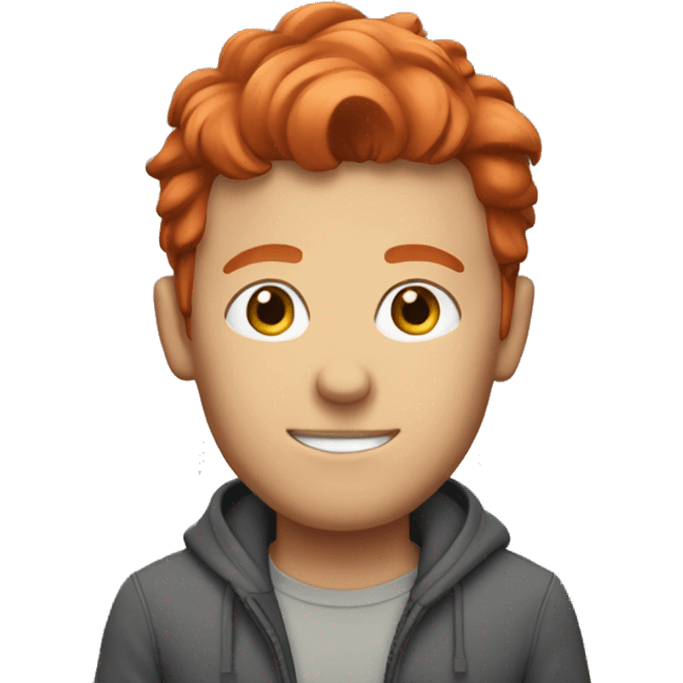 male with red hair; oudoor emoji