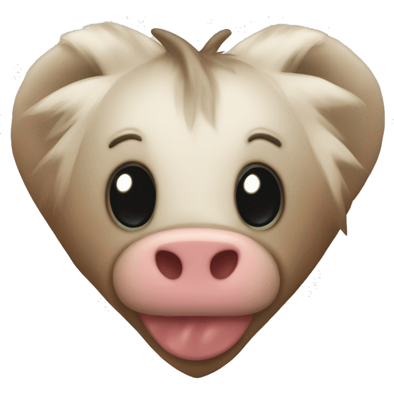 corazón con manchas de vaca  emoji