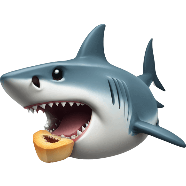 Shark eating emoji