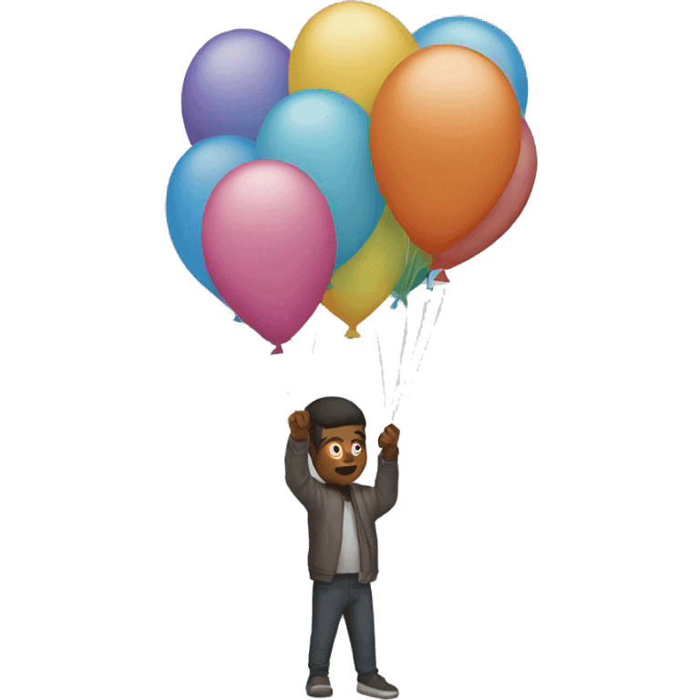 Person letting go ballon’s emoji