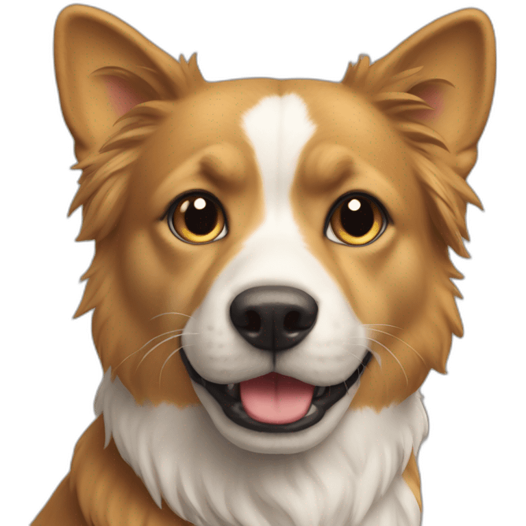 Chat sur chien emoji