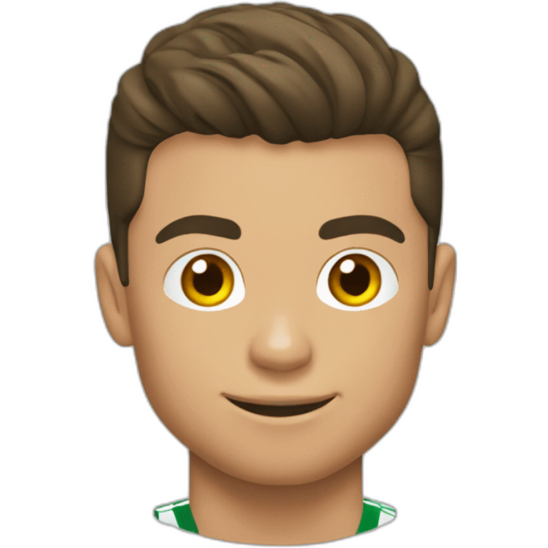 Cristiano Ronaldo jugando fútbol  emoji