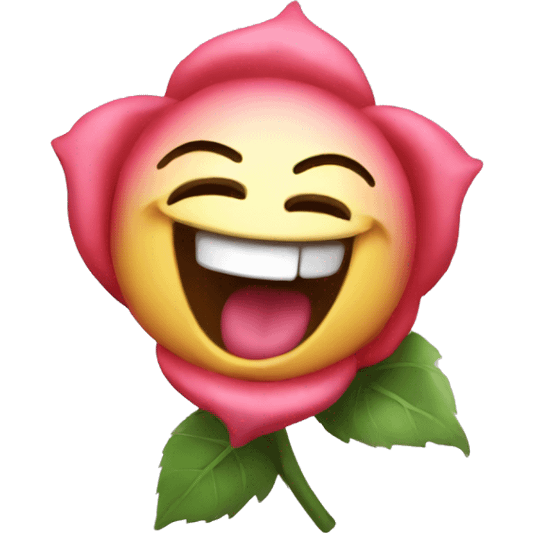 Laughing Rose  emoji