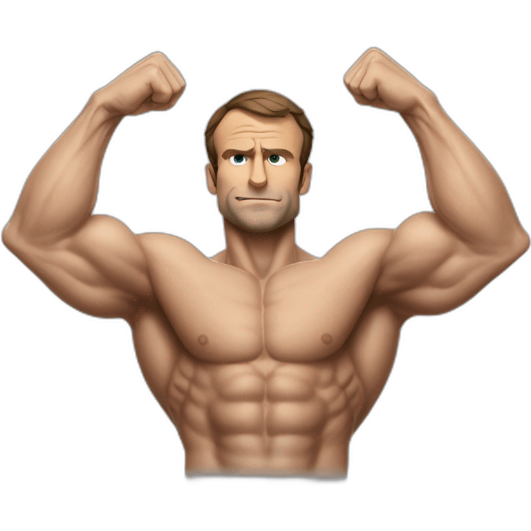 macron-flexing-muscles emoji