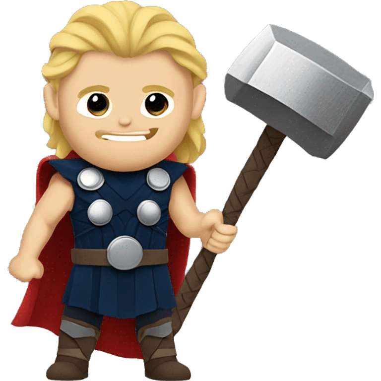 Thor with his hammer emoji