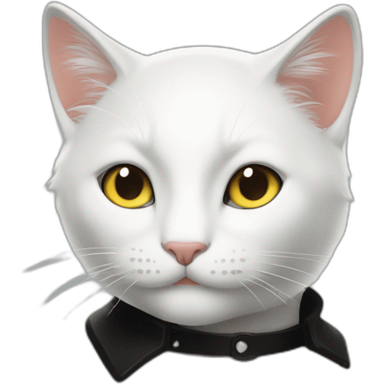 Chat noir et blanc emoji