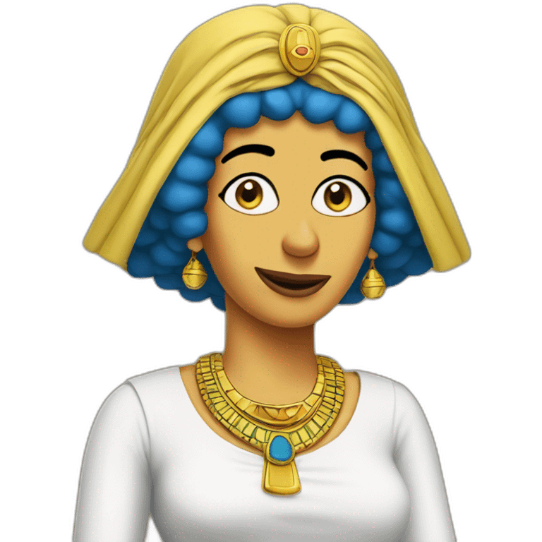 Egyptian marge simpson emoji