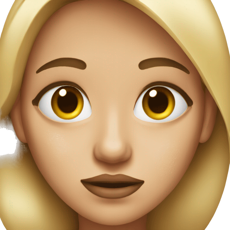 Woman with stain on her face emoji