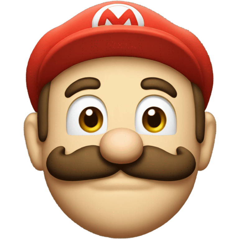 Mario with small mustache  emoji