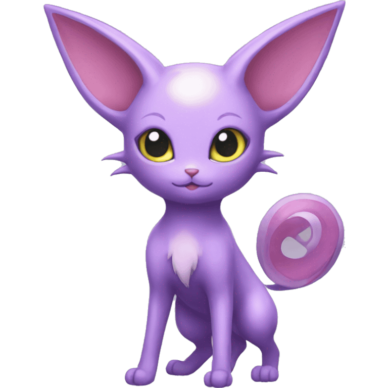 Kawaii Espeon full body emoji