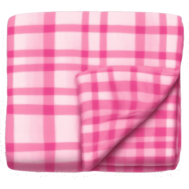 A pink flannel blanket folded up emoji