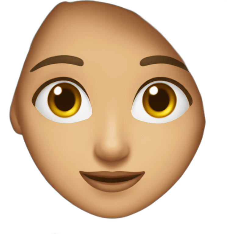 Chica castaña clara  emoji