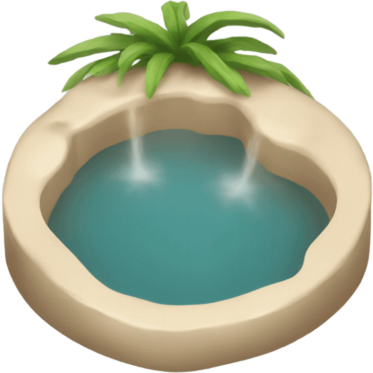 Beige hot spring  emoji