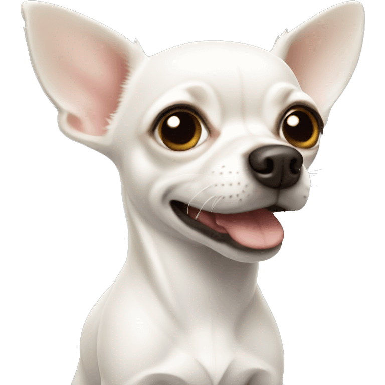 White chihuahua  emoji