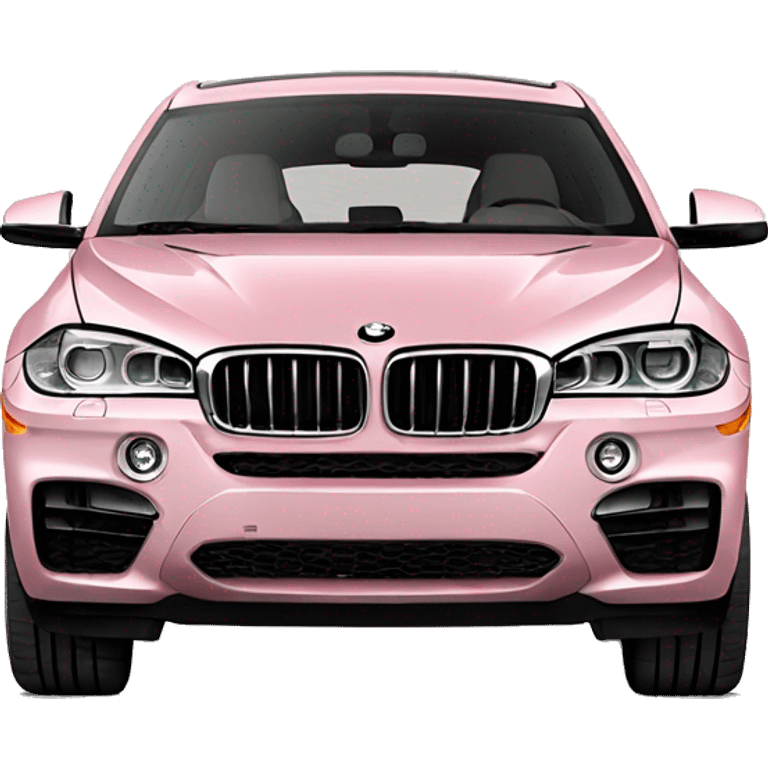 light pink bmw x6 car emoji