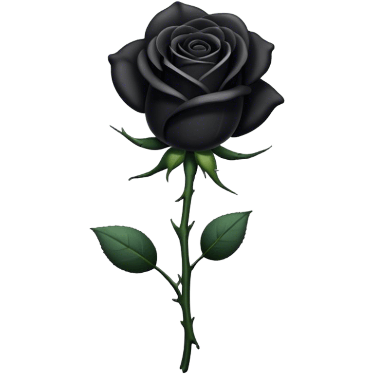 Black rose emoji