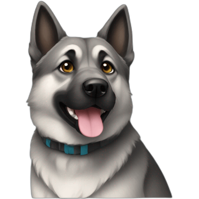 Norwegian Elkhound emoji