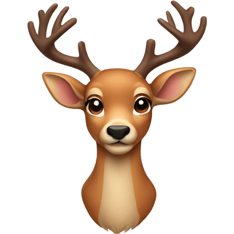 Deer with bow emoji