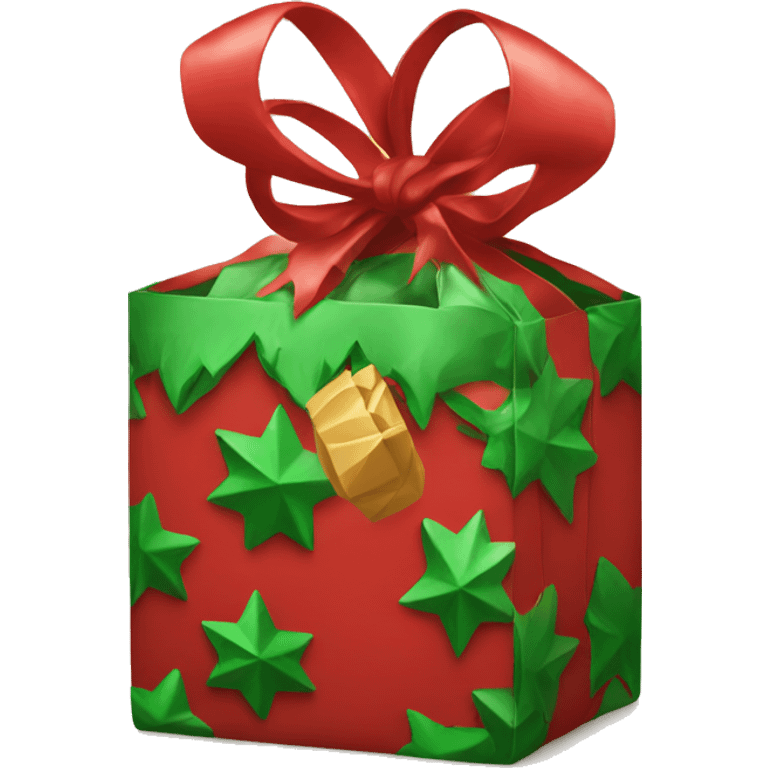 Christmas gift bag emoji