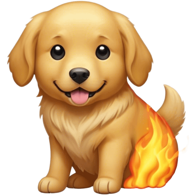 Chien en chaleur emoji