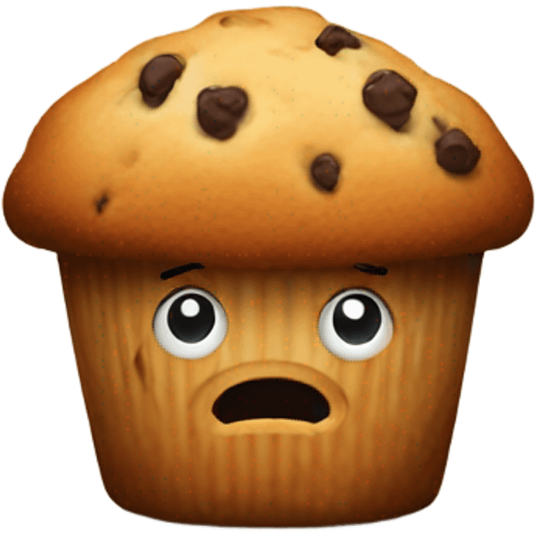 Muffin with a face arms and legs emoji